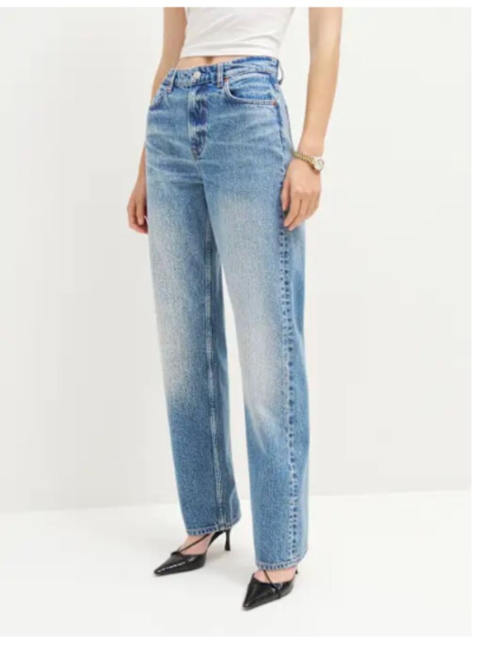 Reformation Blue Straight Leg Women's Jeans